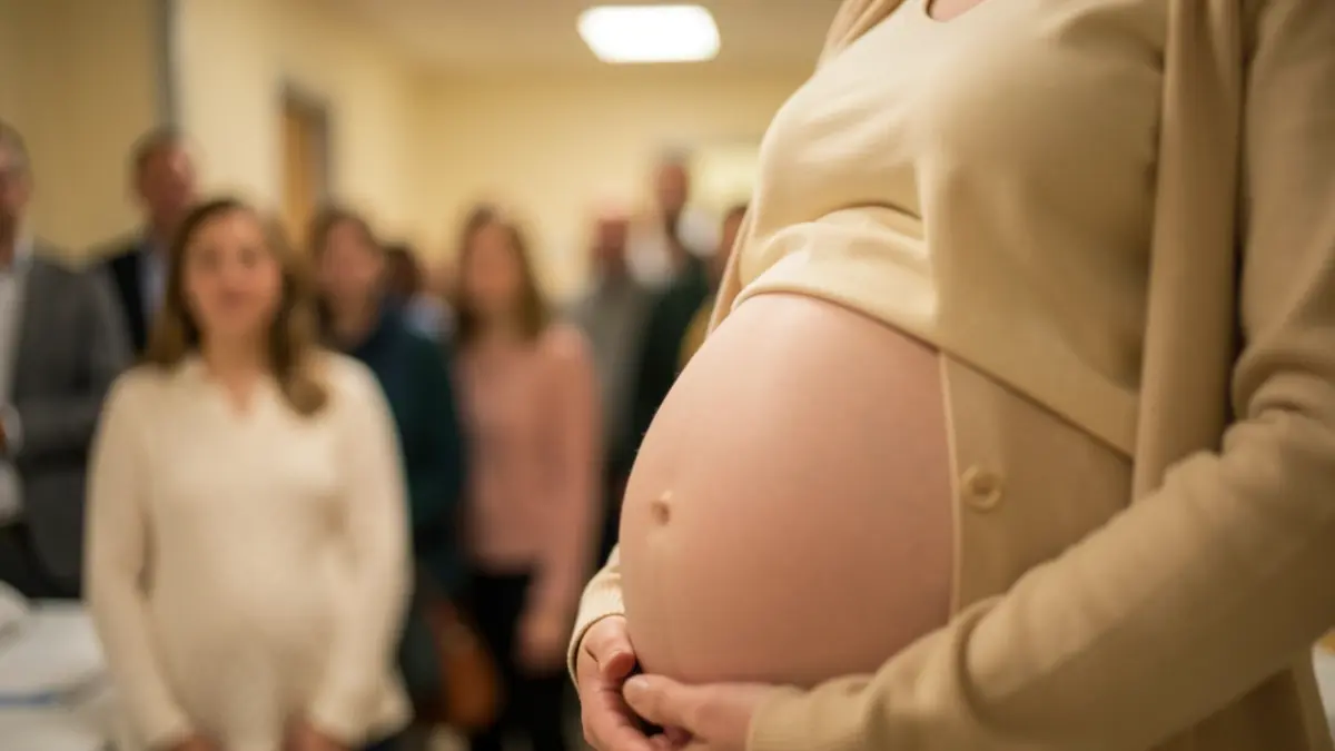 Imagen genérica de una mujer embarazada en un ambiente hospitalario.