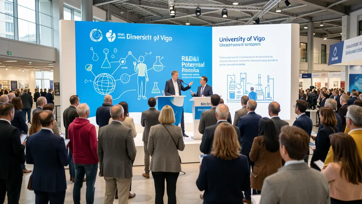 Imagen genérica de representación del potencial en I+D+i en biotecnología en un evento europeo.