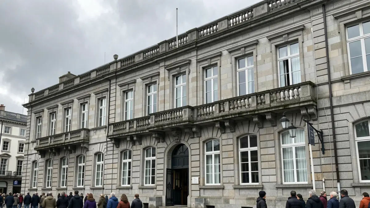 Imaxe xenérica de edificios institucionais galegos.
