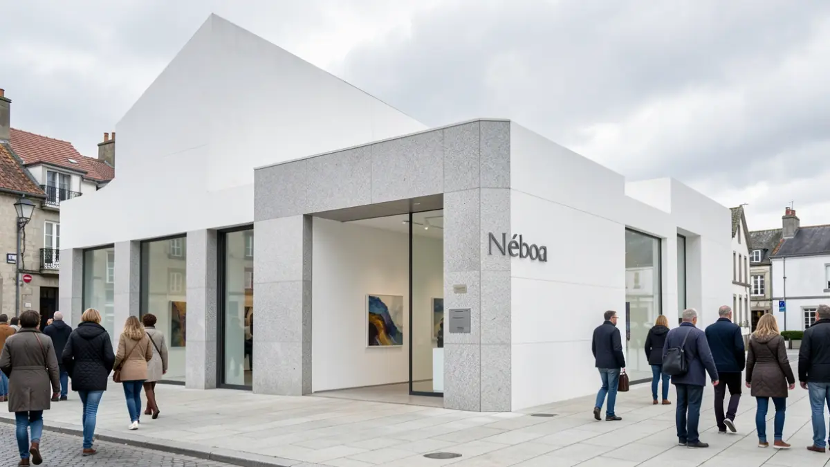 Imaxe xenérica dunha galería de arte contemporánea en Galicia.