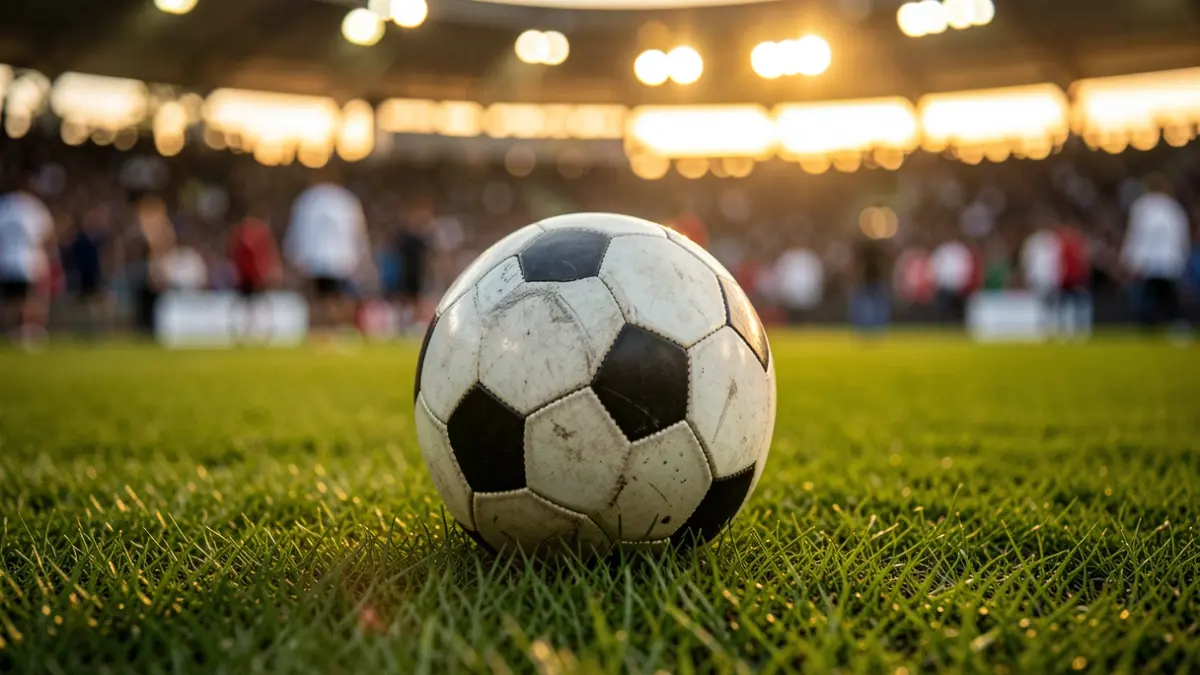Imagen genérica de un balón de fútbol sobre el césped.