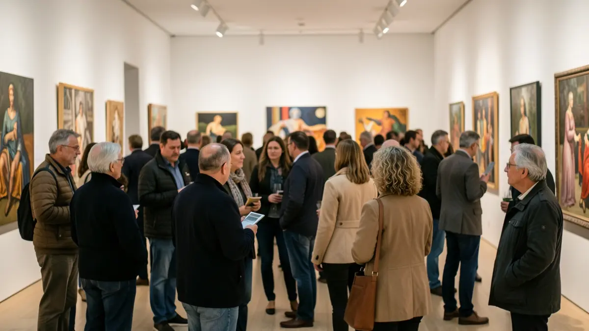 Imagen genérica de una exposición de arte contemporáneo en una galería moderna.