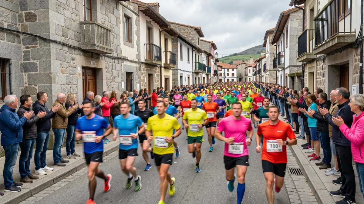 Imagen genérica de deportistas corriendo en una carrera popular en Galicia.