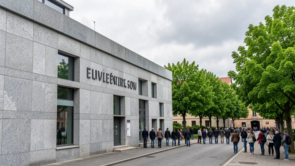 Imagen genérica de una escuela politécnica de granito en Galicia.