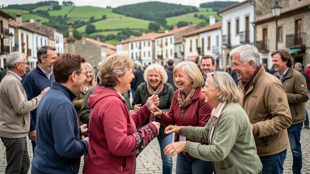Imaxe xenérica de persoas de diferentes idades participando nunha xornada lúdica e interxeracional.