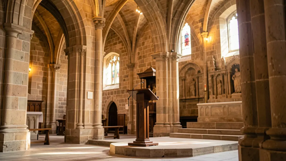 Imagen genérica del interior de la iglesia de San Domingos en Tui.