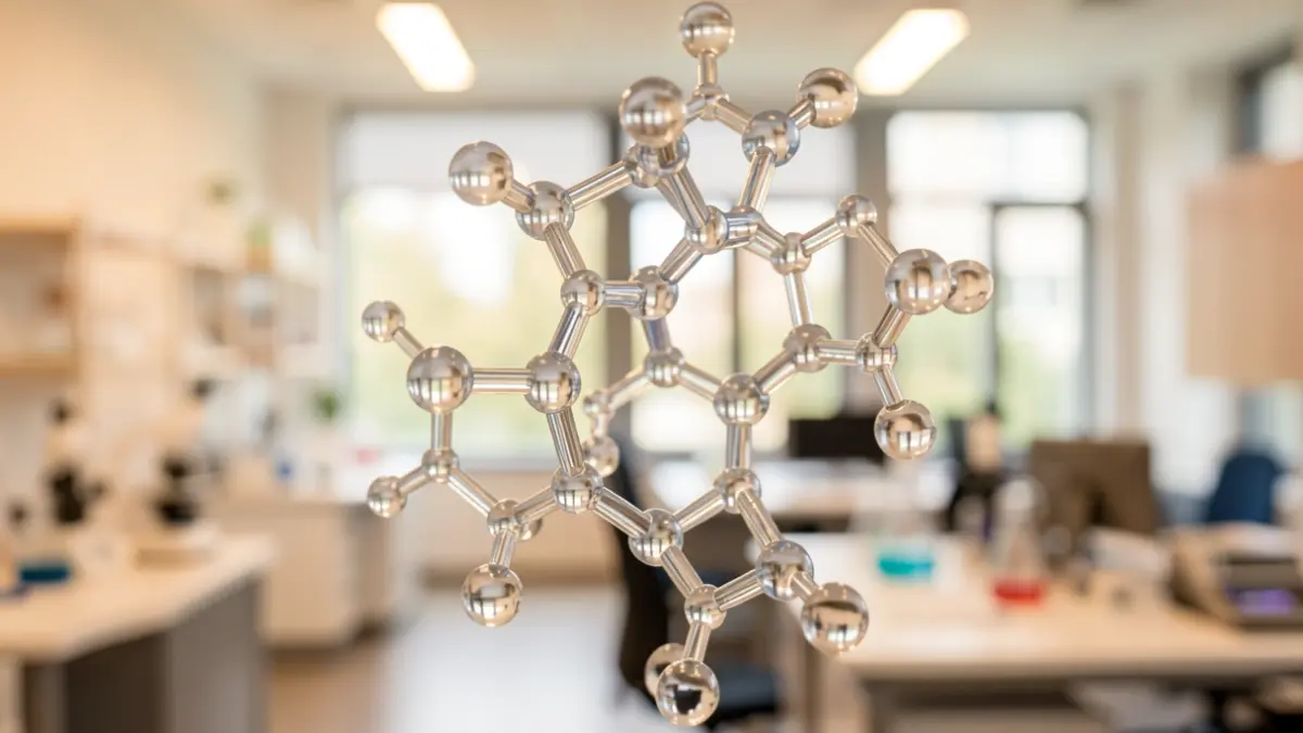 Imaxe xenérica de estruturas moleculares de lípidos en biotecnoloxía avanzada.
