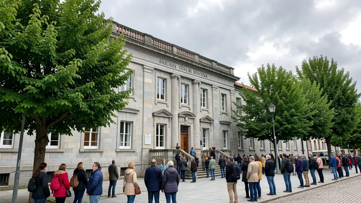 Imaxe xenérica dun edificio dunha escola municipal de música en Galicia.