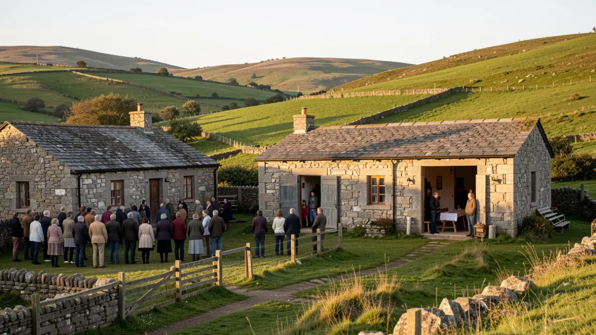 Imagen genérica de un centro social rural en Galicia.