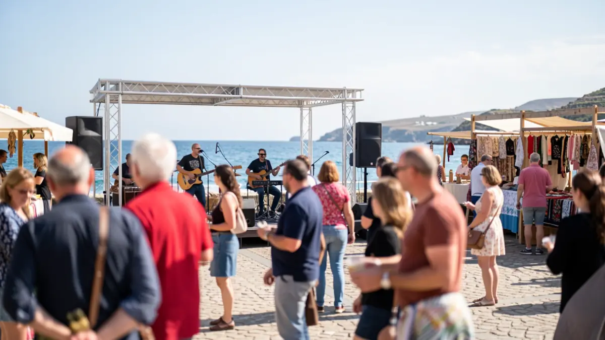 Imagen genérica de un evento cultural a orillas del mar en Galicia.
