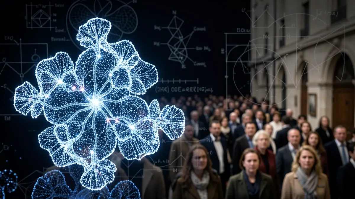 Imaxe xenérica de estruturas de proteínas sintéticas.