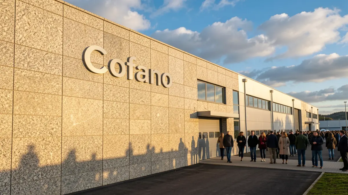 Imagen genérica de fachada de un centro de distribución farmacéutica en Galicia.