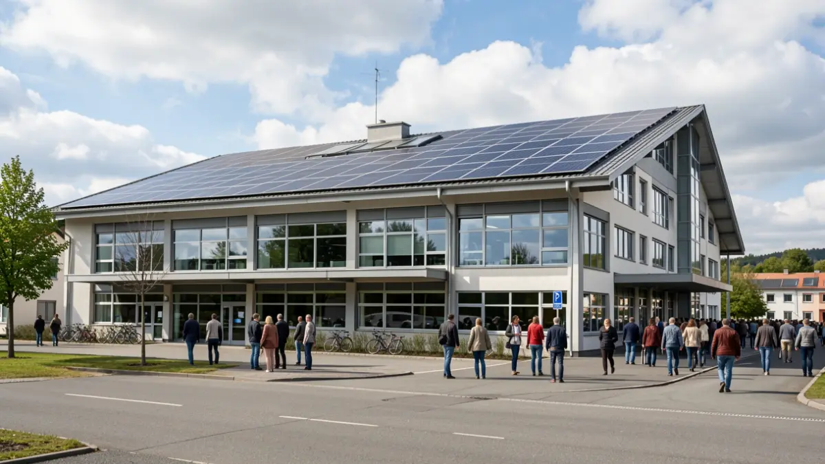 Imaxe xenérica de melloras enerxéticas nun hospital.