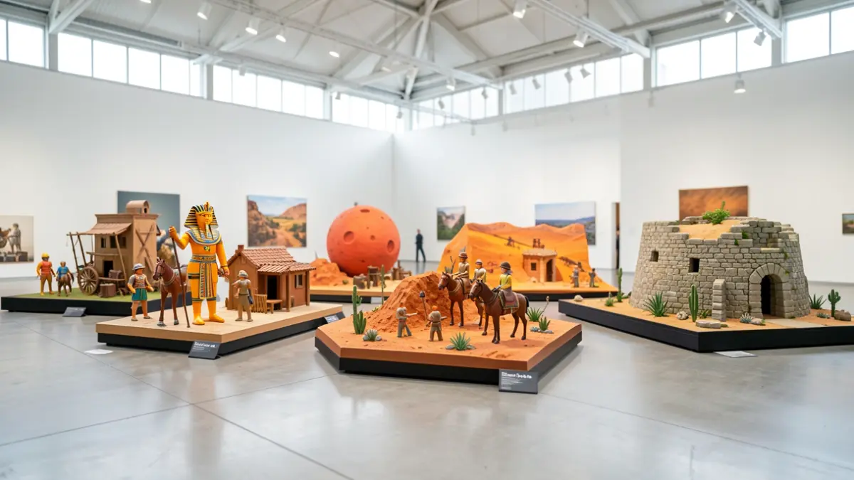 Imagen genérica de dioramas de Playmobil.