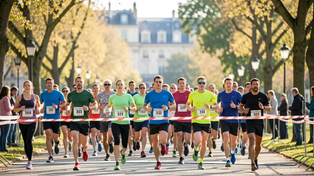 Imagen genérica de corredores en una carrera popular en Galicia.
