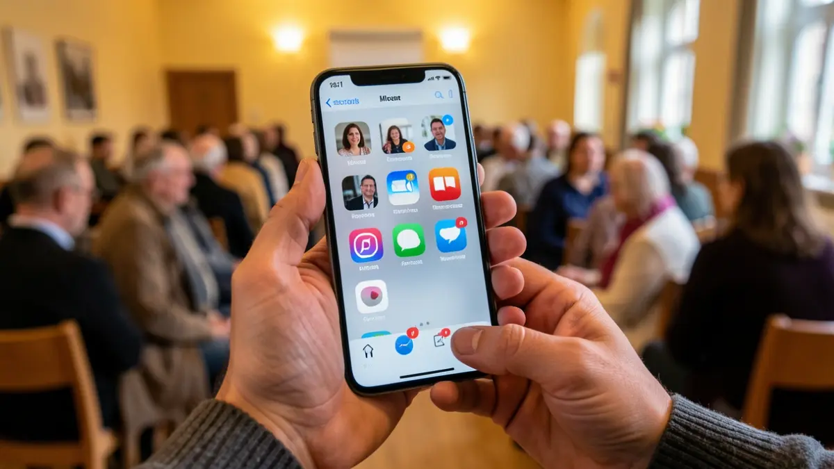 Imagen de una mano sosteniendo un smartphone con una interfaz digital.