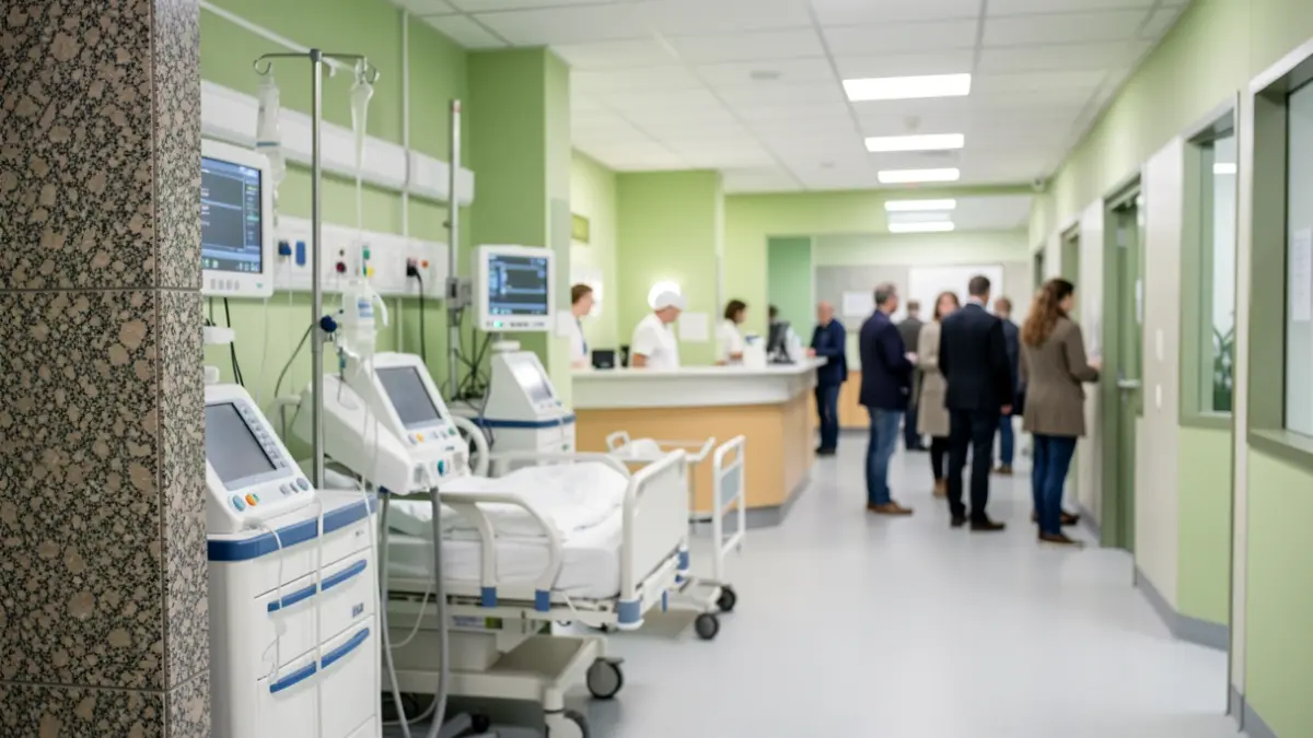 Imaxe dunha unidade de coidados intensivos pediátrica moderna nun hospital galego.
