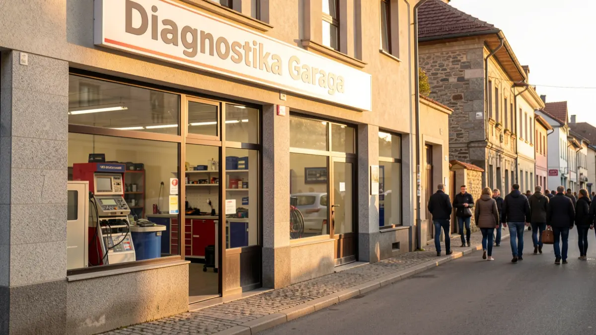 Imagen genérica de un taller mecánico moderno en Galicia.