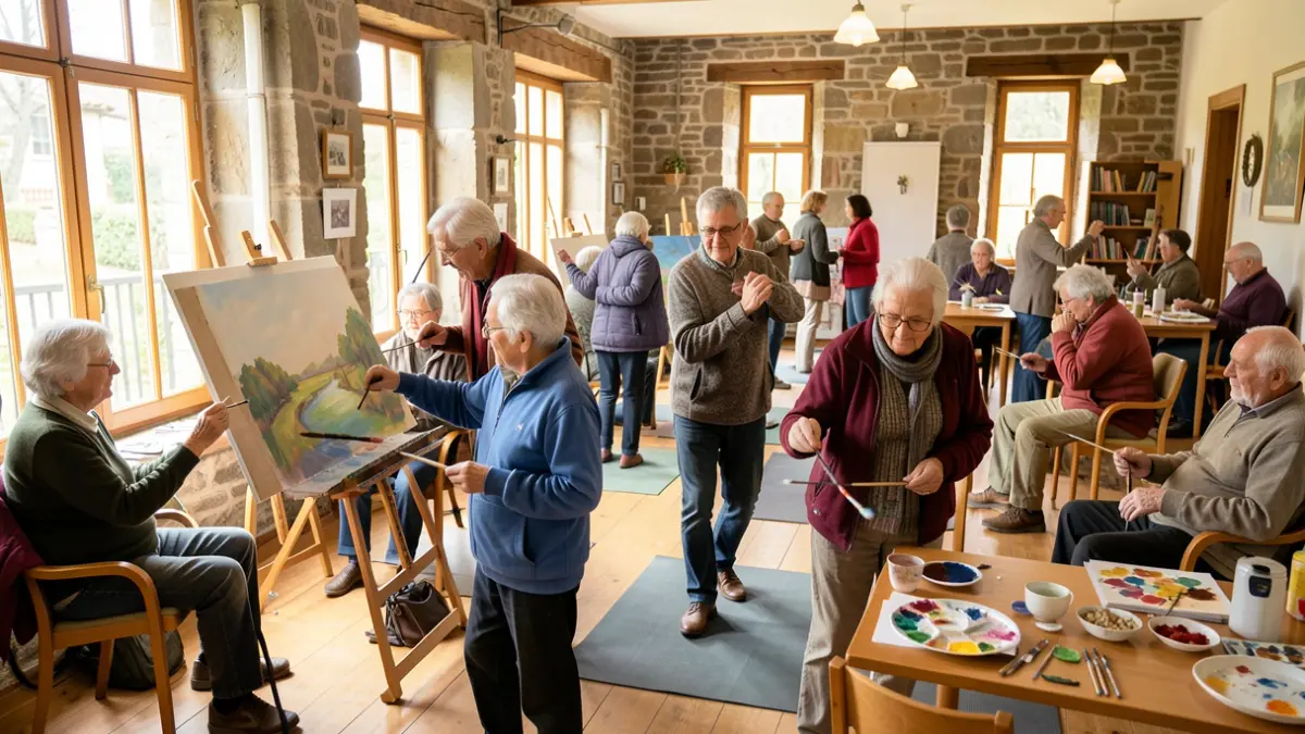 Imagen genérica de personas mayores participando en actividades de ocio en Galicia.