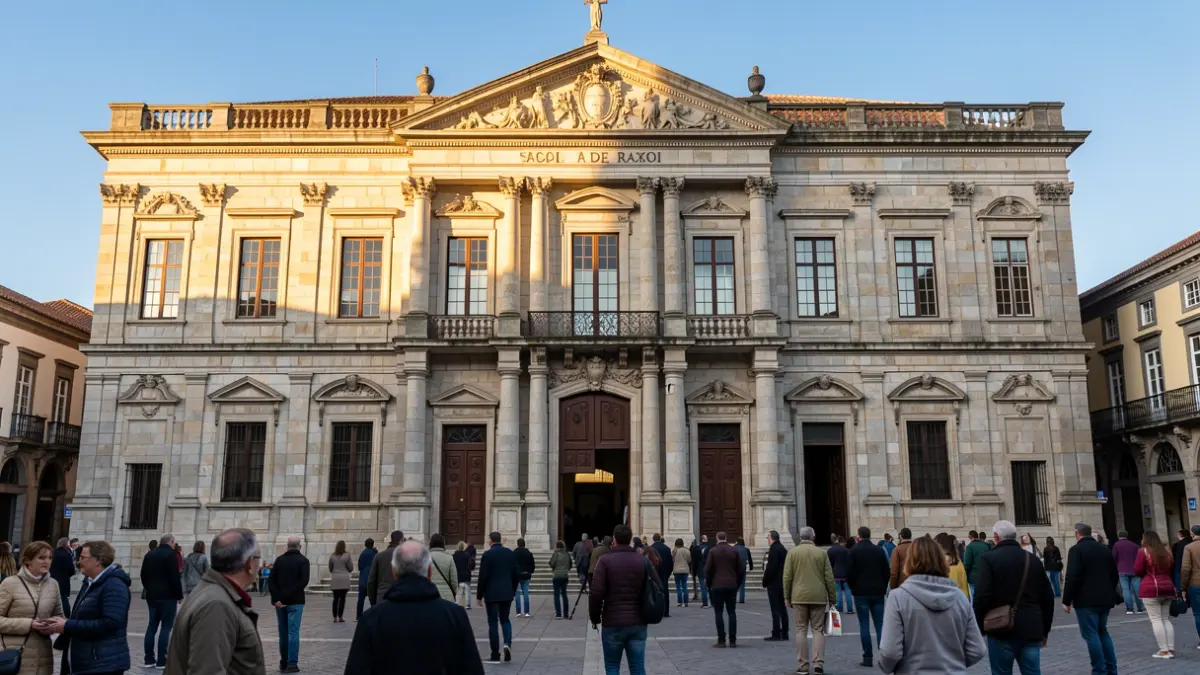Imaxe xenérica do Pazo de Raxoi en Santiago de Compostela.