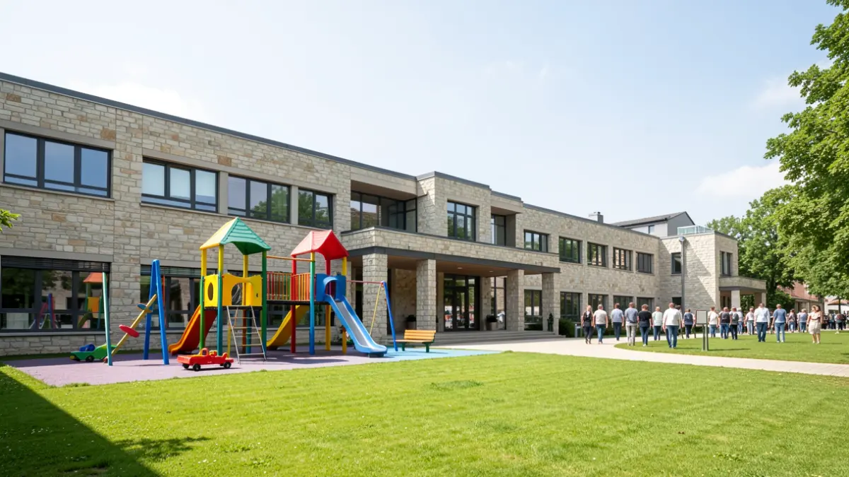 Imagen de las instalaciones de la escuela infantil municipal tras las obras de mejora.