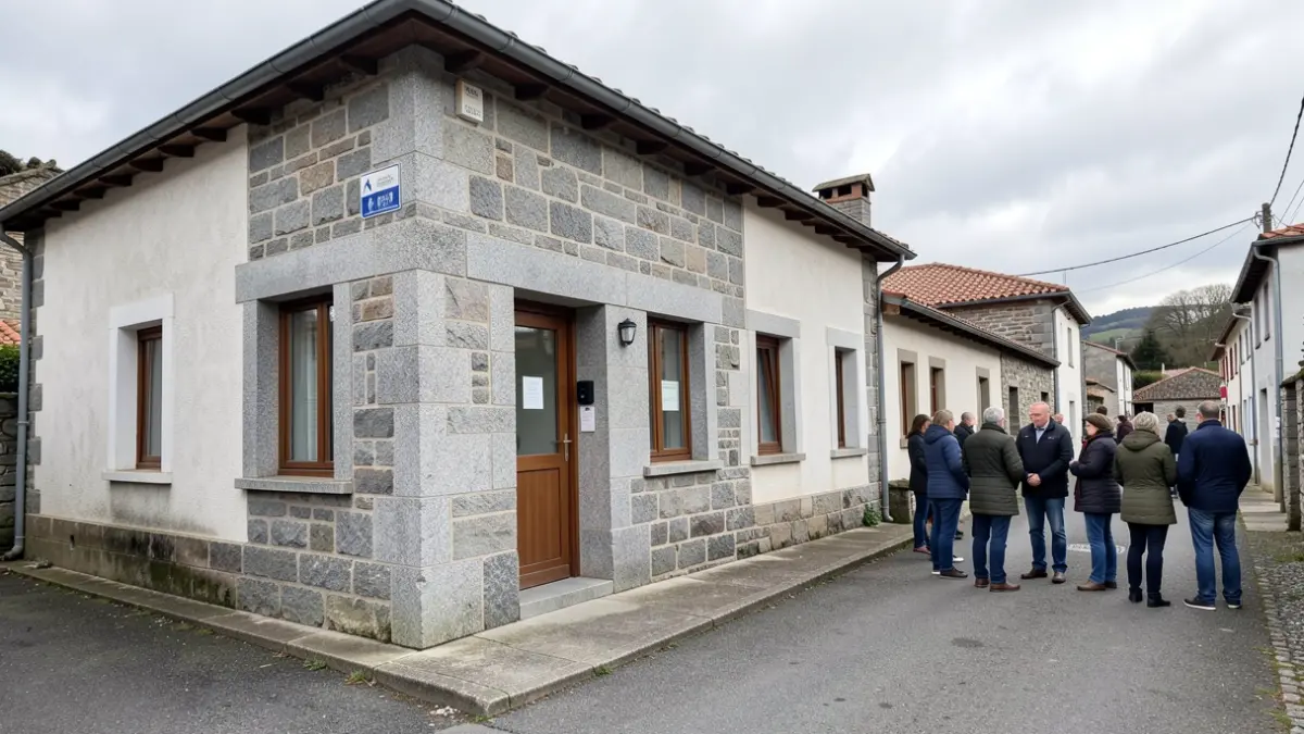 Imagen genérica de un centro de salud rural en Galicia.