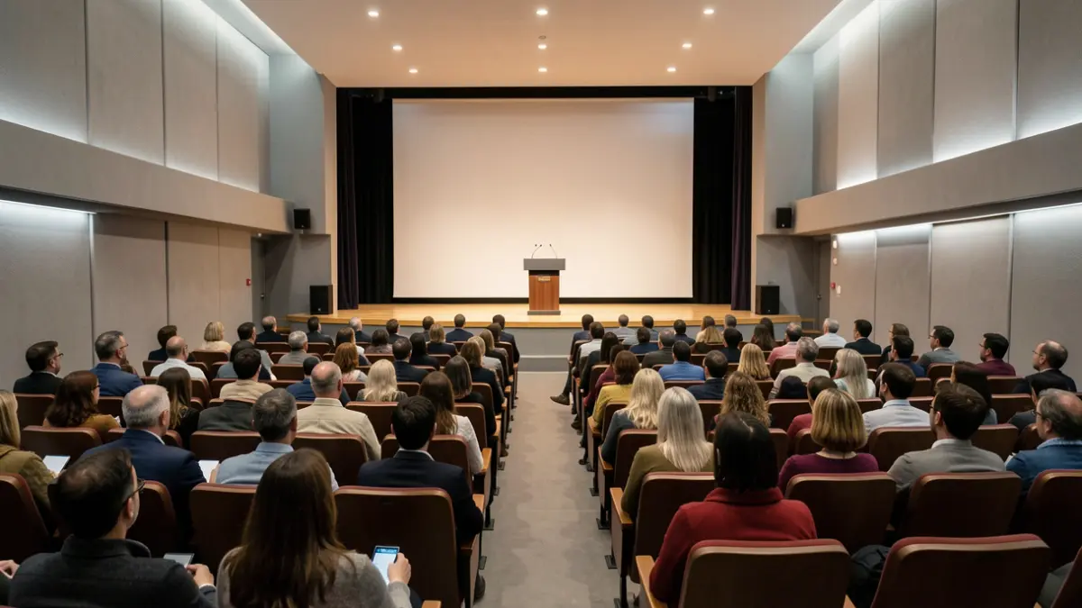 Imagen genérica de un auditorio vacío en Galicia.
