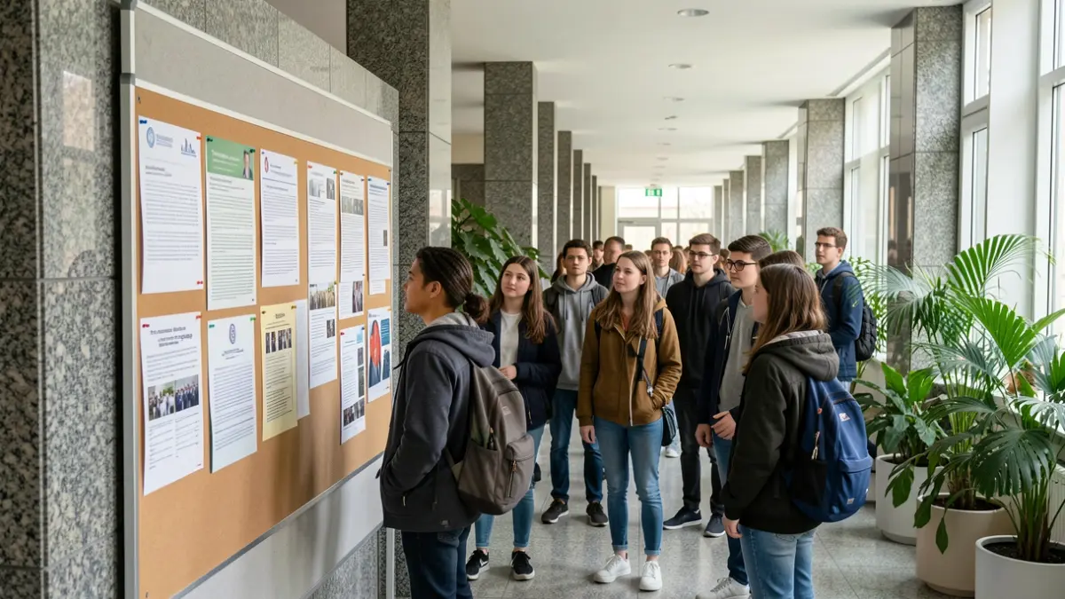 Imagen genérica de estudiantes en una universidad.