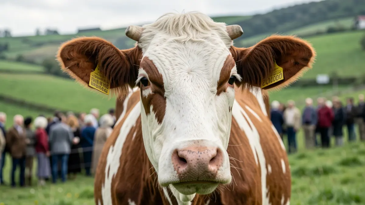 Imaxe xenérica de gando vacún en Galicia.