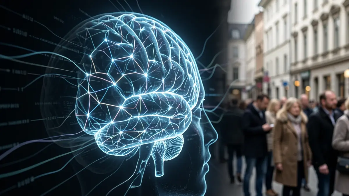 Imagen genérica de redes neuronales y flujos de datos abstractos representando la inteligencia artificial.