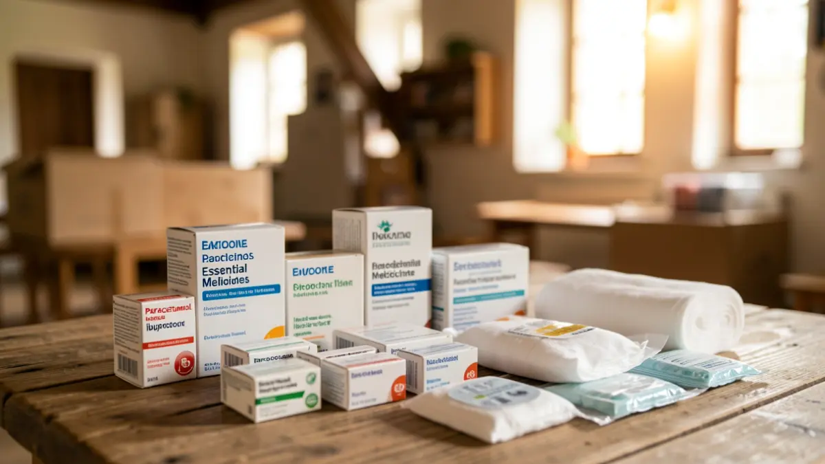 Imagen genérica de medicamentos y material sanitario recogidos para donación.