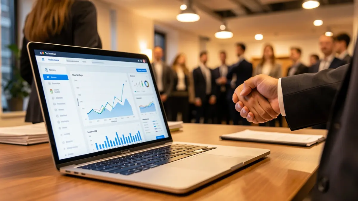Imagen genérica de digitalización empresarial y networking.
