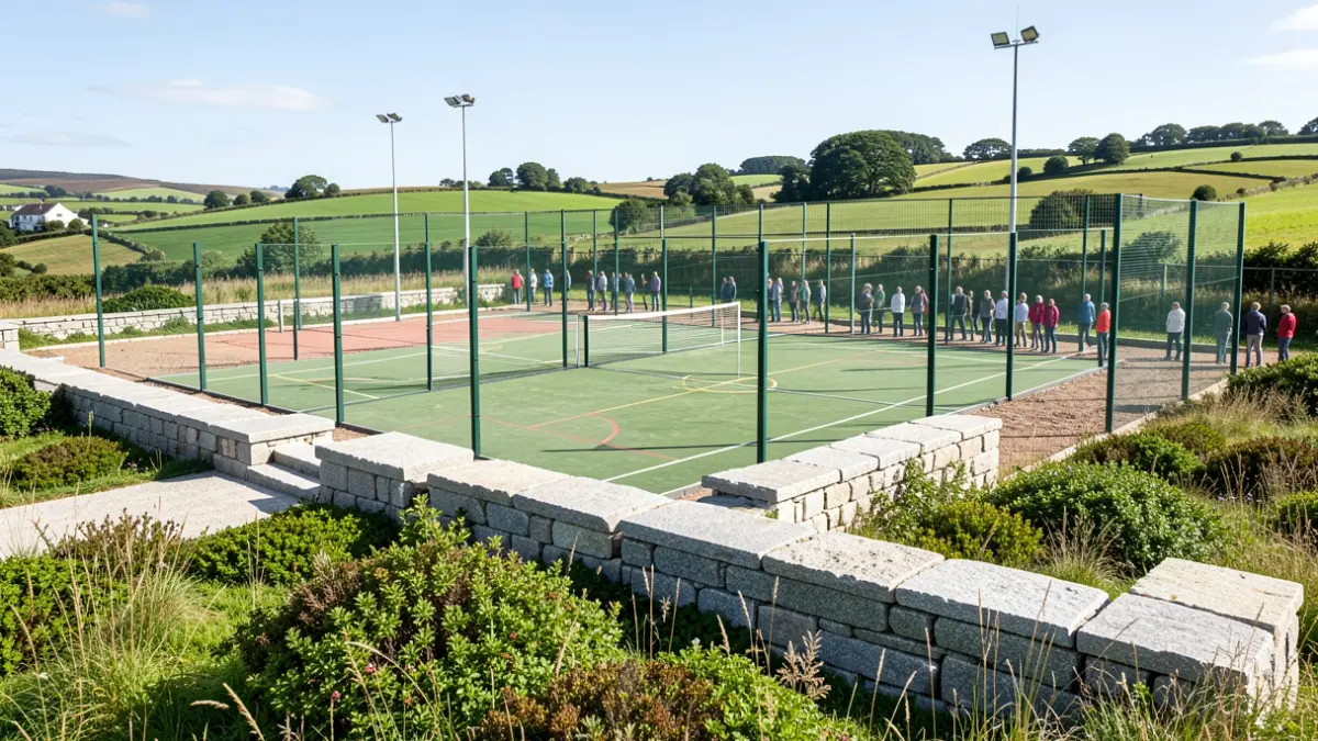 Imagen genérica de obras en un campo deportivo en Beariz.