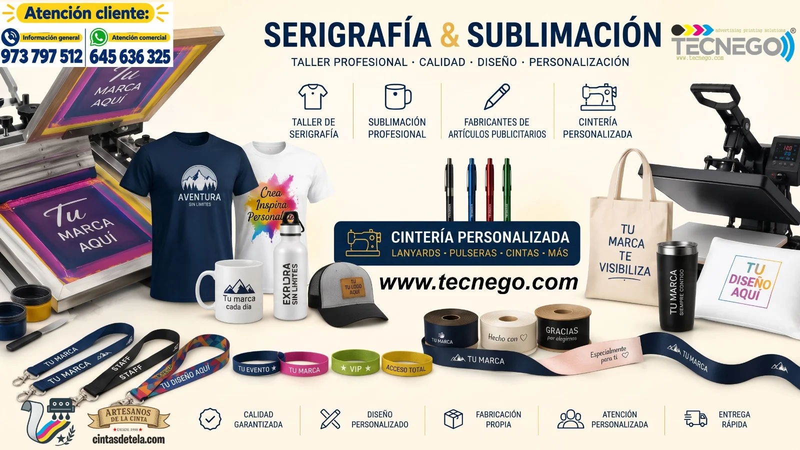 Cintas de roupa personalizadas