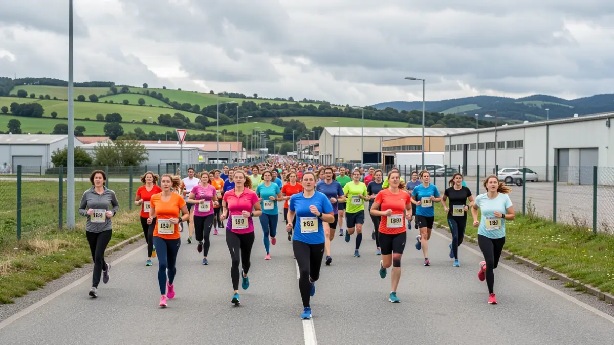 Imagen genérica de personas corriendo en una carrera popular en Galicia.