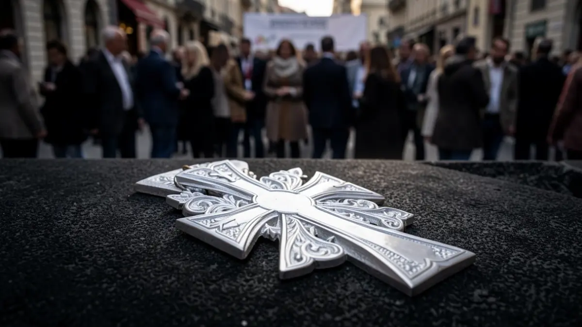 Generic image of a white medal of merit.