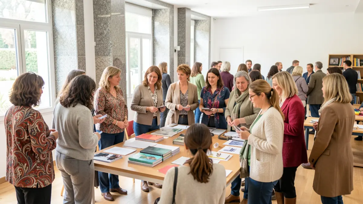 Imaxe xenérica de mulleres participando nun obradoiro nun centro comunitario en Galicia.