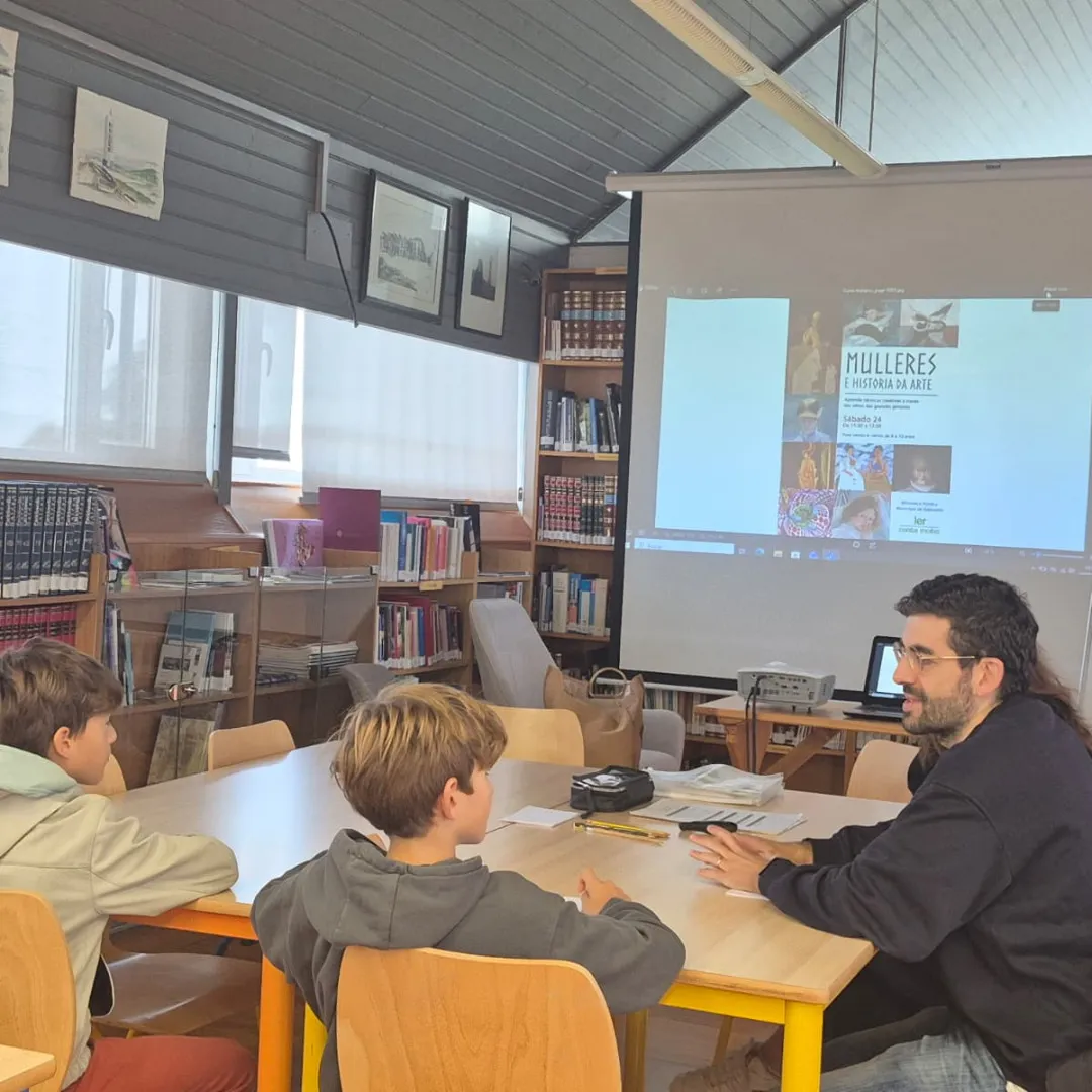 Obradoiro infantil sobre mulleres na arte na Biblioteca de Valdoviño