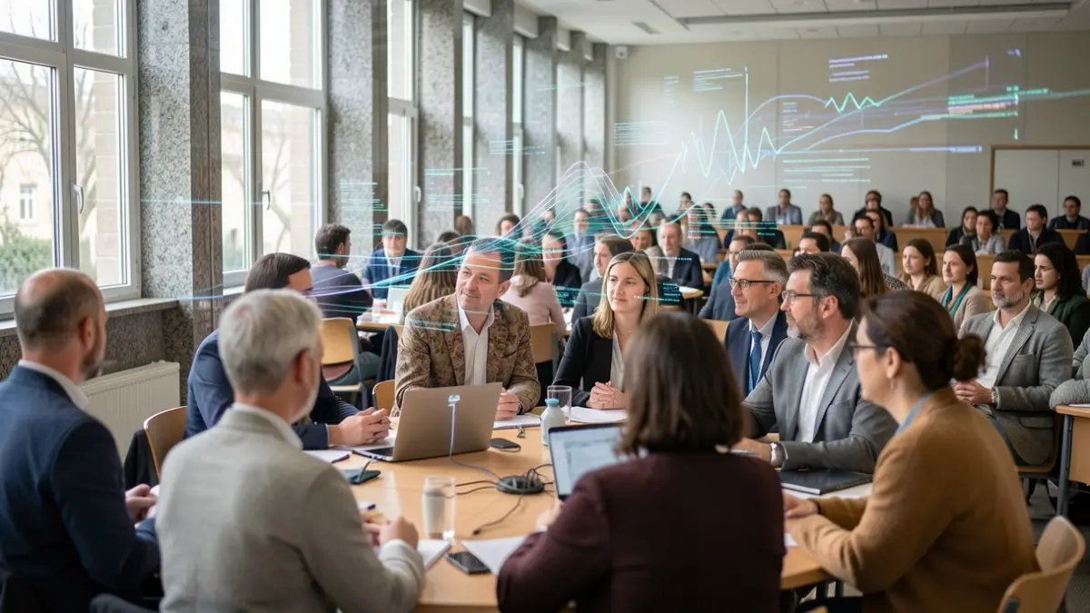 Imagen genérica de una jornada sobre el futuro de los medios de comunicación en Galicia.