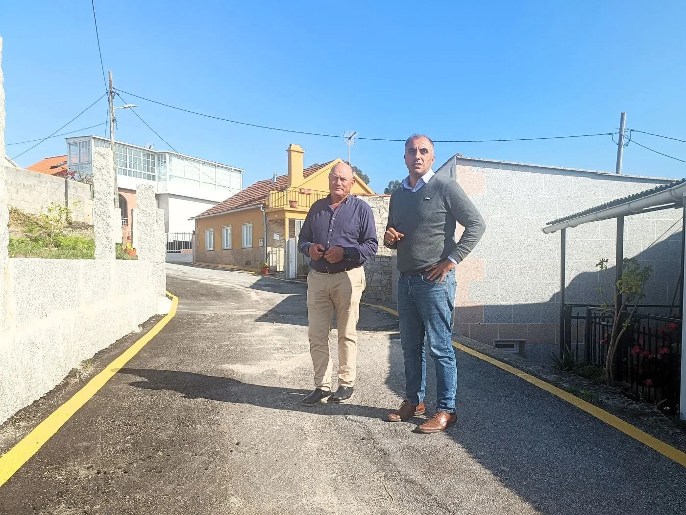 Remata o ensanche da Travesía da Cachada en Campelo
