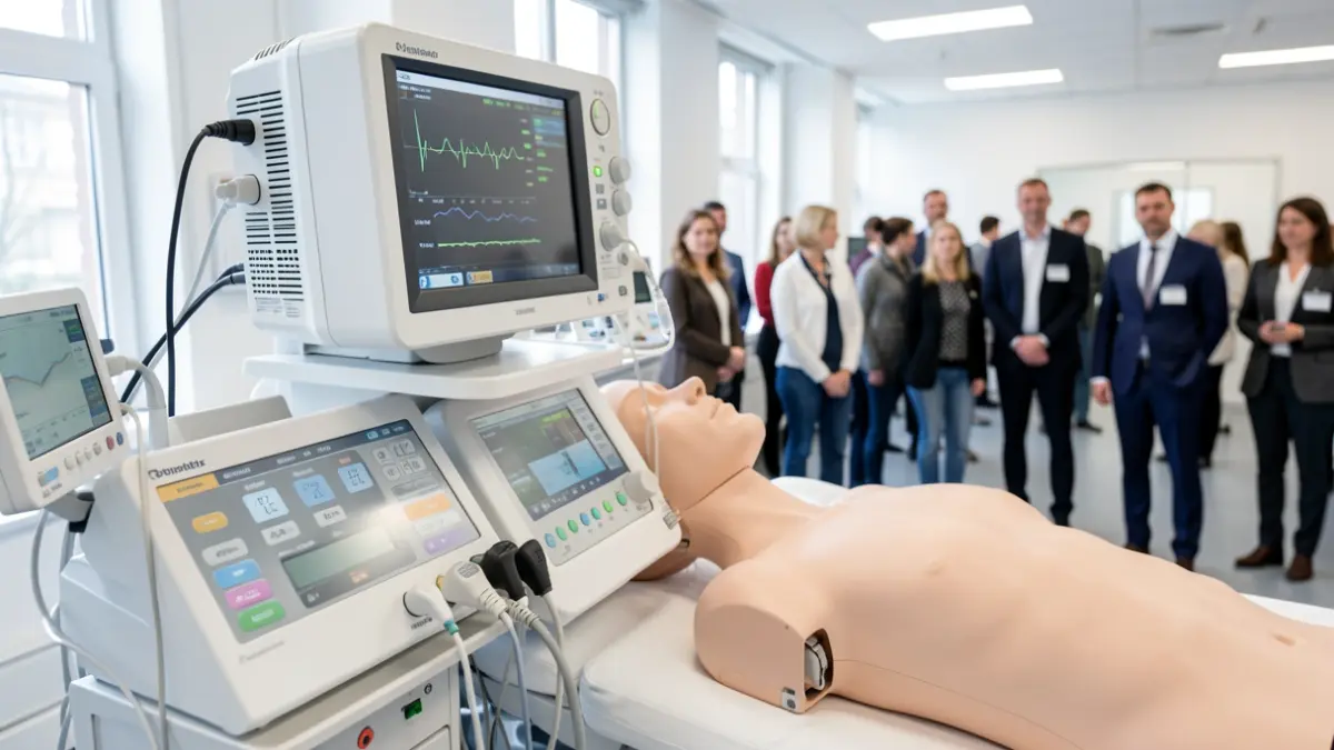 Imaxe xenérica de equipamento de simulación clínica médica.