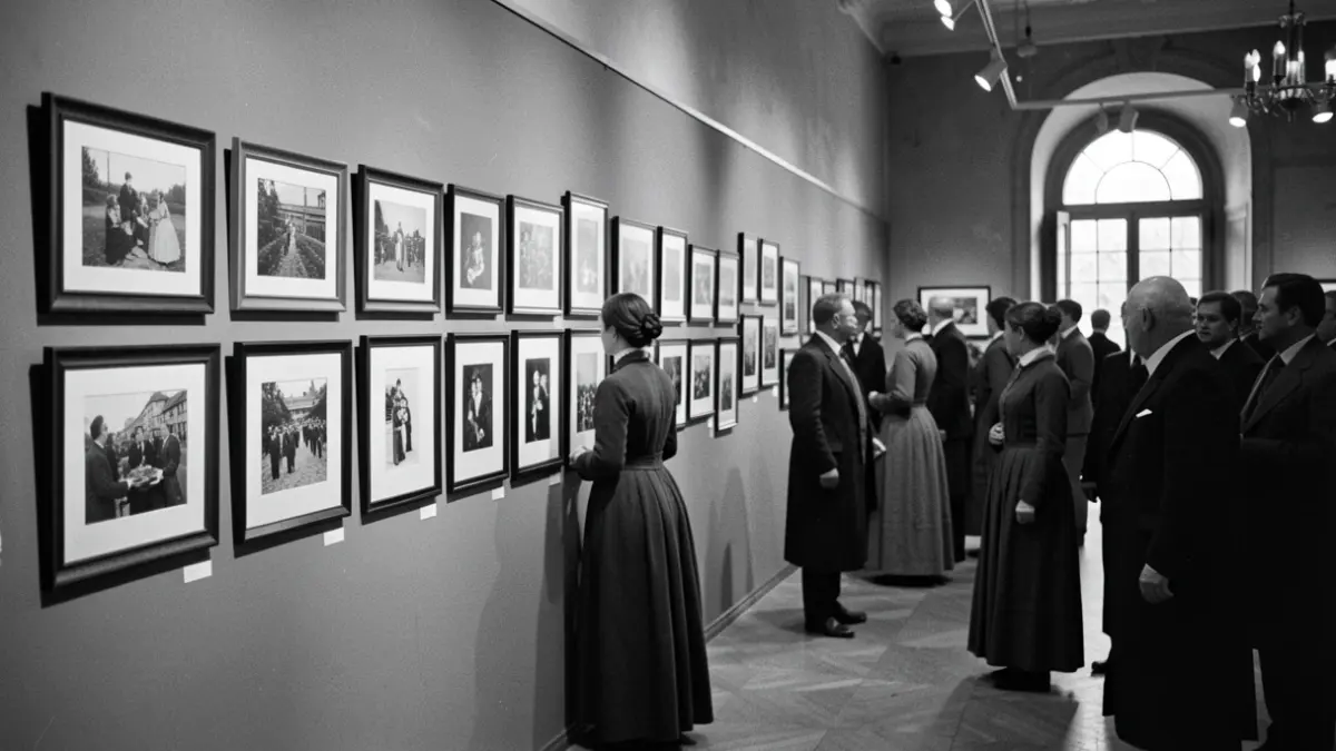 Imaxe xenérica dunha exposición fotográfica sobre a memoria histórica.