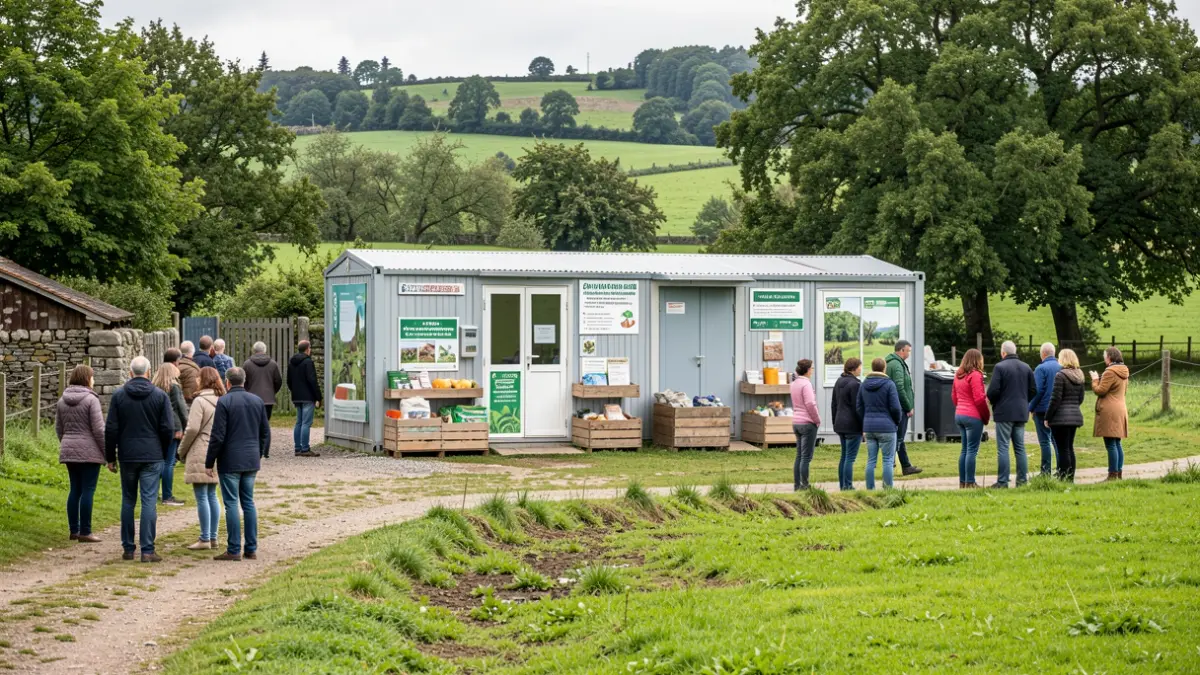 Generic image: valga, featuring modular units and signage.